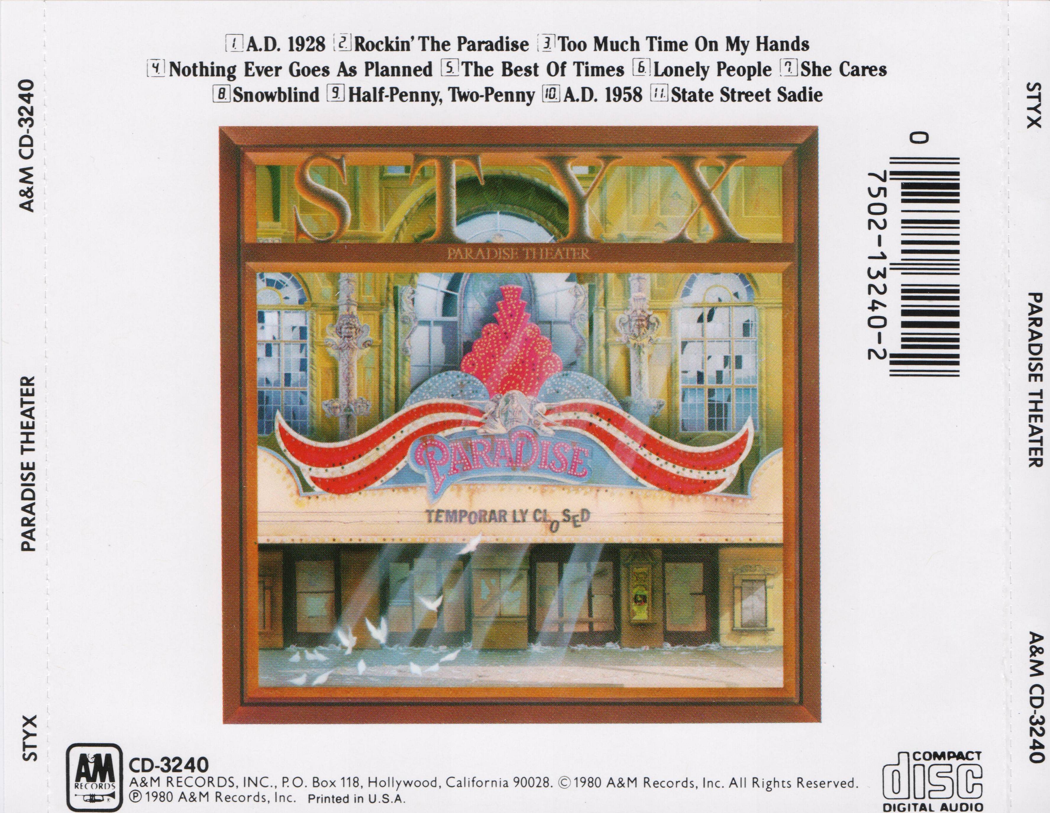 Styx  5 Classic Albums : Back3